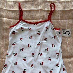 Cherry graphic tank top
